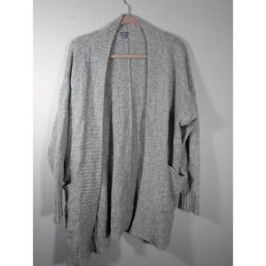 Aerie Light Heather Gray Long Sleeve Open Front Cardigan/Sweater XS/S